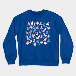 Colourful Cats Crewneck Sweatshirt